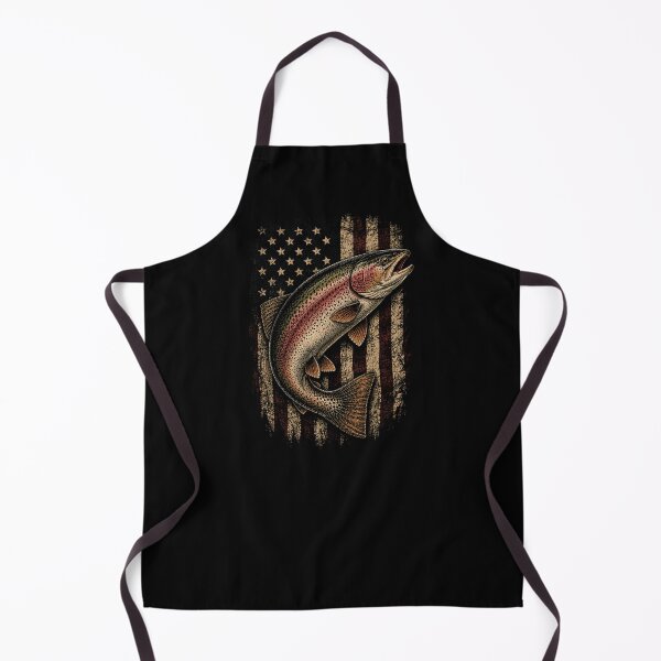 Item preview, American Flag Rainbow Trout Angler designed and sold by SOUFIANE1991.