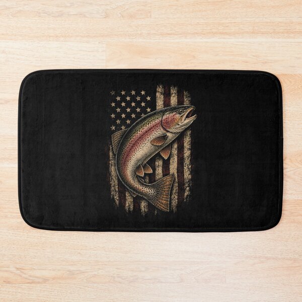 Item preview,  American Flag Rainbow Trout Angler designed and sold by SOUFIANE1991.