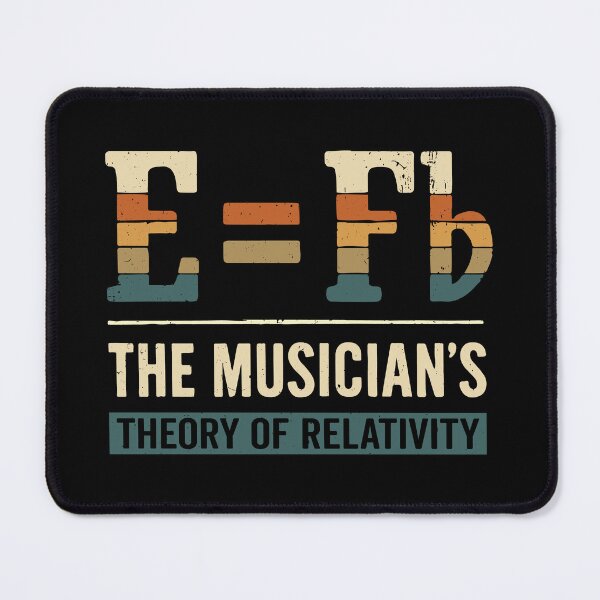 Item preview, E Equals F Flat Theory Of Relativity Nerdy Musician Joke designed and sold by tmerchtrends.