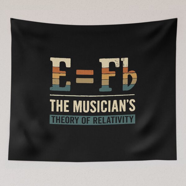 Item preview, E Equals F Flat Theory Of Relativity Nerdy Musician Joke designed and sold by tmerchtrends.