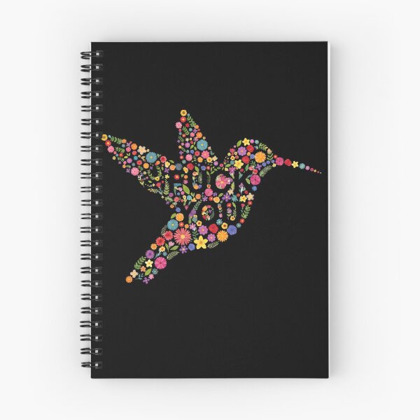 Item preview, Floral Hummingbird Funny Hidden Profanity Art Botanical Bird Graphic T-Shirt designed and sold by ArcaneArtistry.