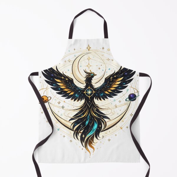 Item preview, Celestial Phoenix – Cosmic Moon & Mystic Space Art designed and sold by moditeck.