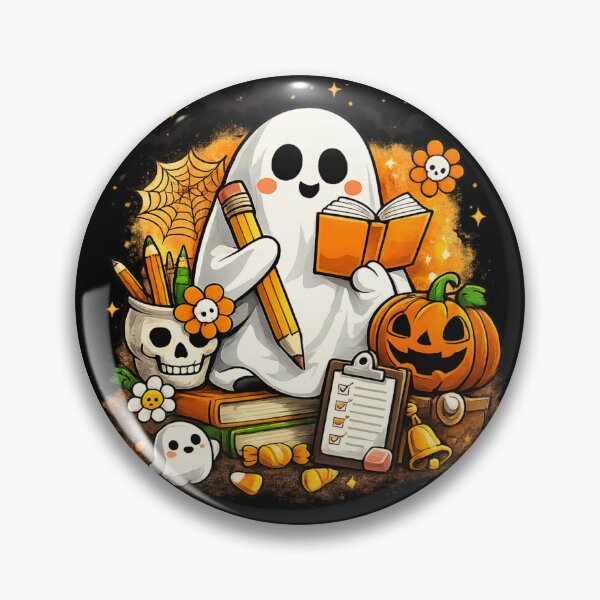 Item preview, Teacher Aide Halloween Ghost Cute School Gift designed and sold by Corvoria.