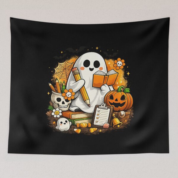 Item preview, Teacher Aide Halloween Ghost Cute School Gift designed and sold by Corvoria.