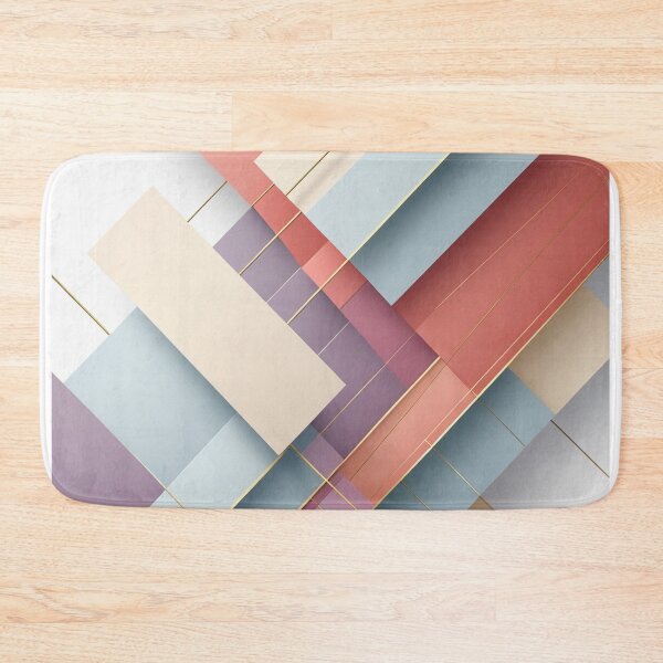 Item preview, Modern Pastel Geometric Art with Gold Accents | Minimalist Abstract Pattern designed and sold by semenol.