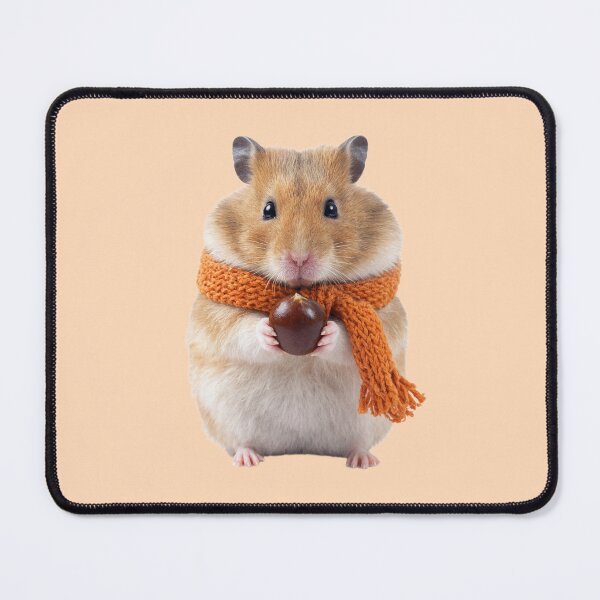 Item preview, Cozy Autumn Golden Hamster Illustration designed and sold by bosamji.