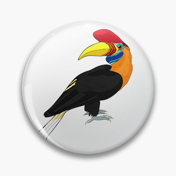 Item preview, Male Knobbed Hornbill Bird of Sulawesi Illustration designed and sold by OrPolly.