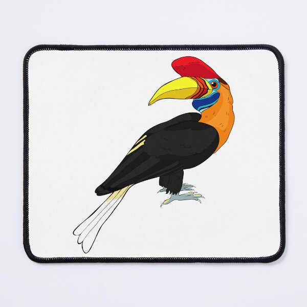 Item preview, Male Knobbed Hornbill Bird of Sulawesi Illustration designed and sold by OrPolly.