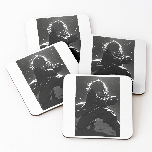 Item preview, Art - Stylized warrior, Dynamic manga illustration designed and sold by AnimeShin.