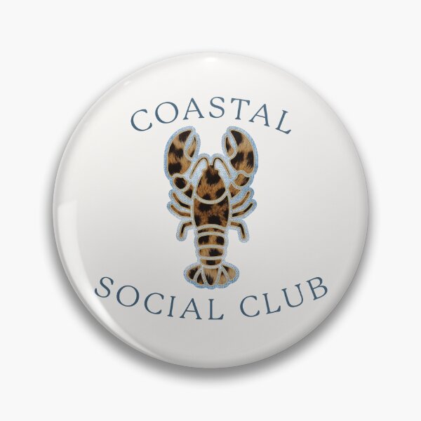 Item preview, Coastal Social Club Lobster Patch - Leopard Denim Art designed and sold by thelexiverse.