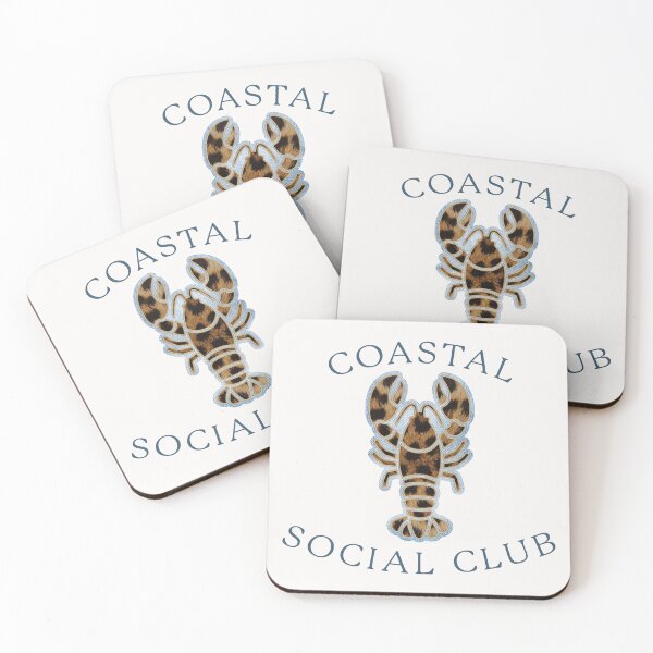 Item preview, Coastal Social Club Lobster Patch - Leopard Denim Art designed and sold by thelexiverse.