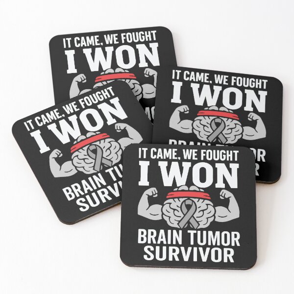 Item preview, Brain Tumor Survivor Brain Cancer Awareness Support Grey Ribbon designed and sold by tmerchtrends.