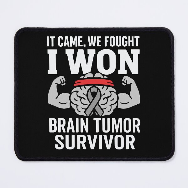 Item preview, Brain Tumor Survivor Brain Cancer Awareness Support Grey Ribbon designed and sold by tmerchtrends.