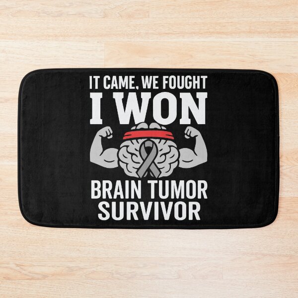 Item preview, Brain Tumor Survivor Brain Cancer Awareness Support Grey Ribbon designed and sold by tmerchtrends.