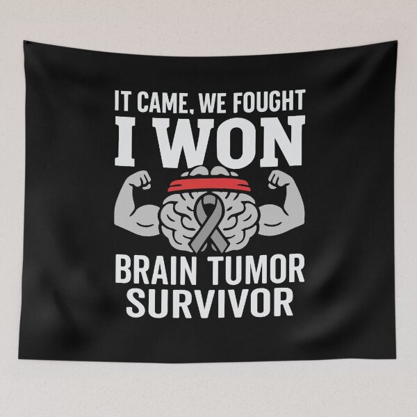 Item preview, Brain Tumor Survivor Brain Cancer Awareness Support Grey Ribbon designed and sold by tmerchtrends.