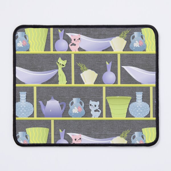 Item preview, Vintage Ceramics Shelf with Kitsch Kitties designed and sold by vinpauld.