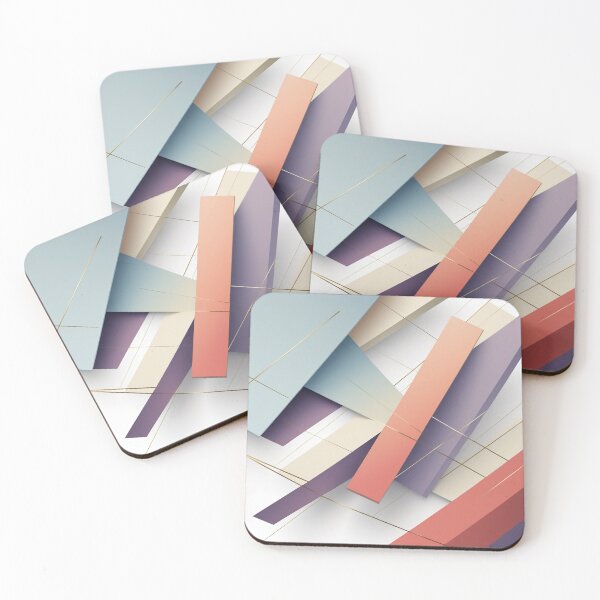 Item preview, Elegant Abstract Geometry | Pastel Minimalist Wall Art | Modern Graphic Design designed and sold by semenol.