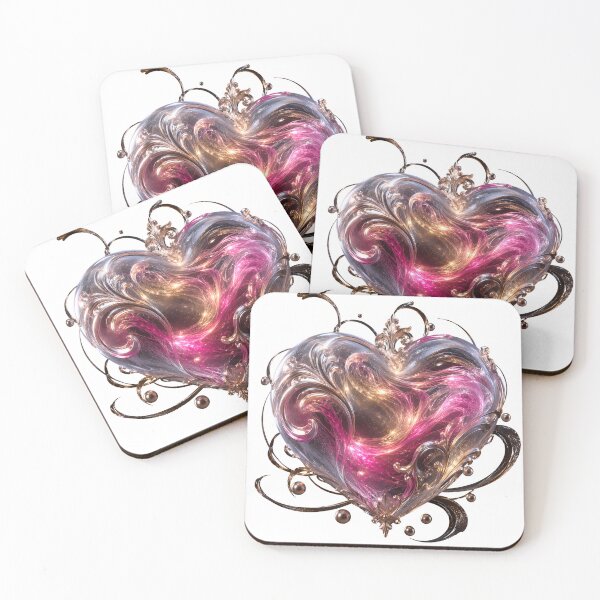 Item preview, Cosmic Galaxy Heart Abstract Fantasy Artwork designed and sold by WonderDokkan.