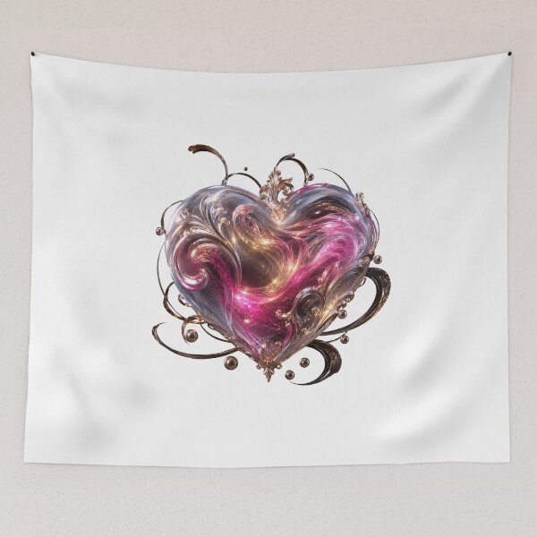 Item preview, Cosmic Galaxy Heart Abstract Fantasy Artwork designed and sold by WonderDokkan.