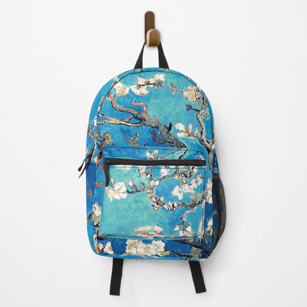 Item preview, Almond Blossom by Vincent Van Gogh in Ocean Blue Turquoise designed and sold by PureVintageLove.