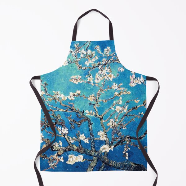 Item preview, Almond Blossom by Vincent Van Gogh in Ocean Blue Turquoise designed and sold by PureVintageLove.