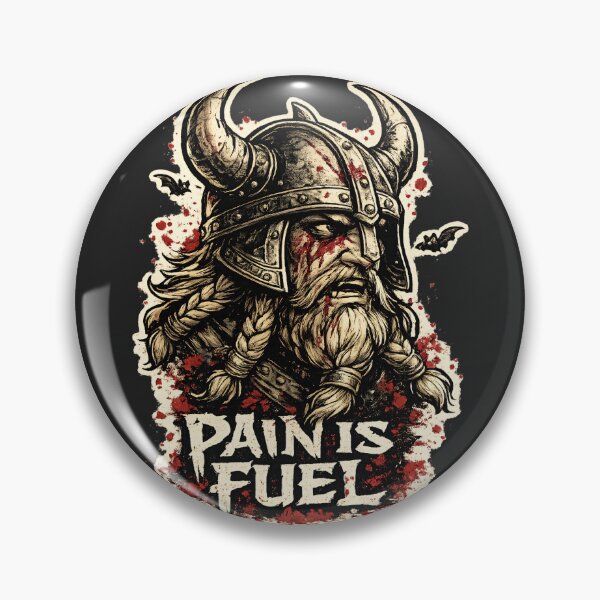 Item preview, Pain Is Fuel Viking Warrior Ravens – Gym Motivational Norse Berserker Mindset Gift designed and sold by SanaCreation13.
