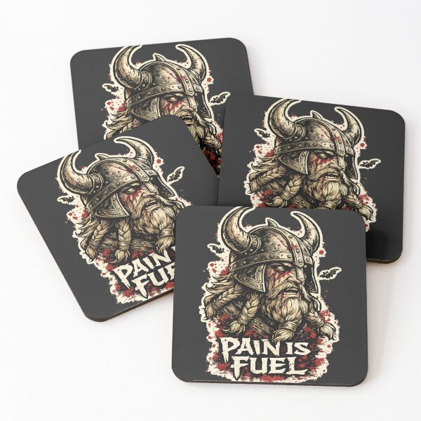 Item preview, Pain Is Fuel Viking Warrior Ravens – Gym Motivational Norse Berserker Mindset Gift designed and sold by SanaCreation13.