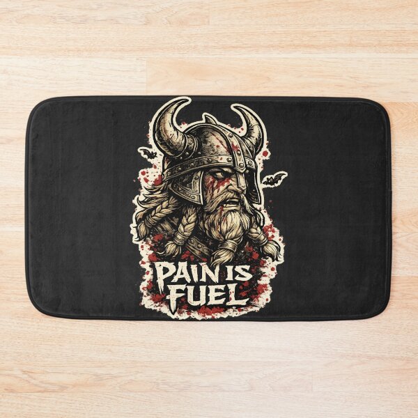 Item preview, Pain Is Fuel Viking Warrior Ravens – Gym Motivational Norse Berserker Mindset Gift designed and sold by SanaCreation13.