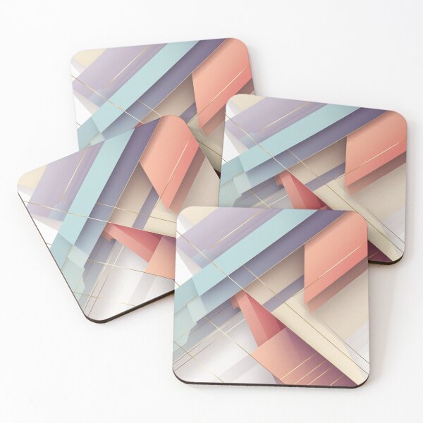 Item preview, Contemporary Abstract Minimalist Graphic | Layered Geometric Pastel Design designed and sold by semenol.