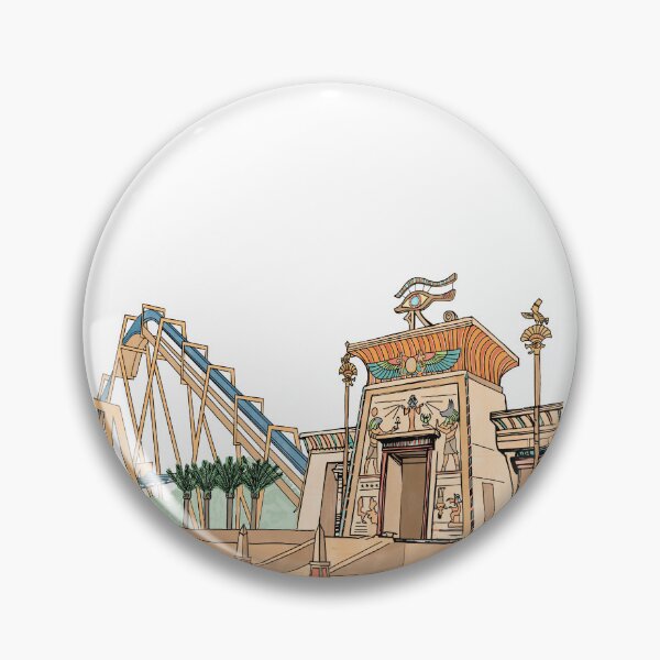 Item preview, OzIris Coaster Illustration - Parc Asterix Hyper Coaster (Theme Park Fan Art) designed and sold by FoolishDreamers.