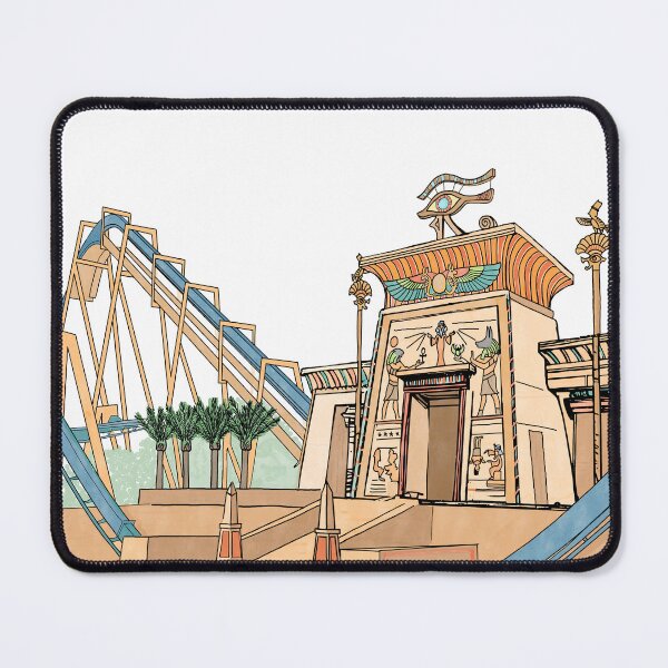 Item preview, OzIris Coaster Illustration - Parc Asterix Hyper Coaster (Theme Park Fan Art) designed and sold by FoolishDreamers.