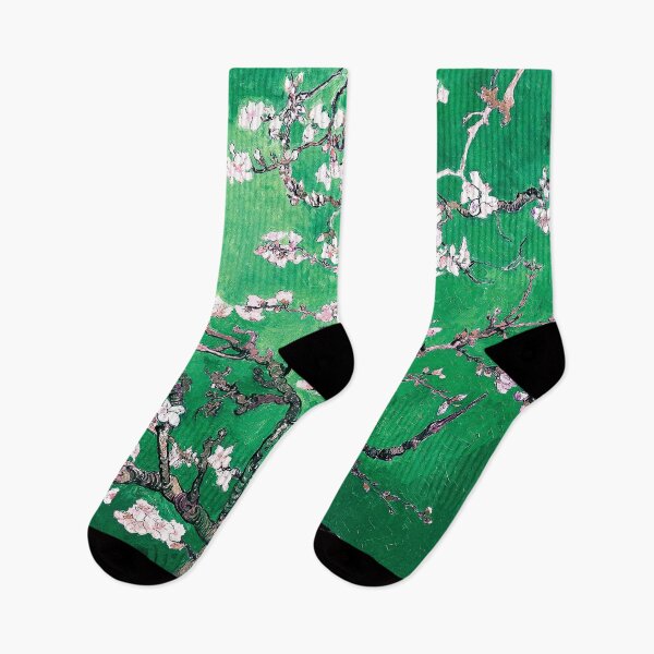 Item preview, Almond Blossom by Vincent Van Gogh in Emerald Green designed and sold by PureVintageLove.