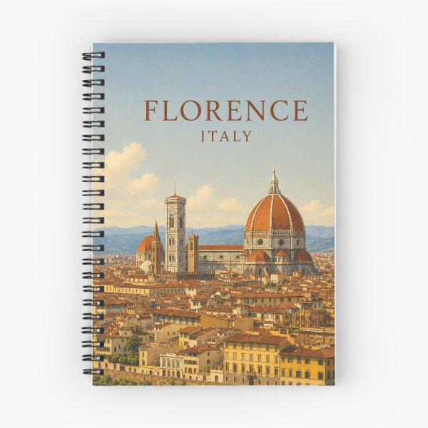 Item preview, Florence Italy Cathedral Poster – Duomo Skyline Vintage Travel Wall Art designed and sold by PopChaosStudio.