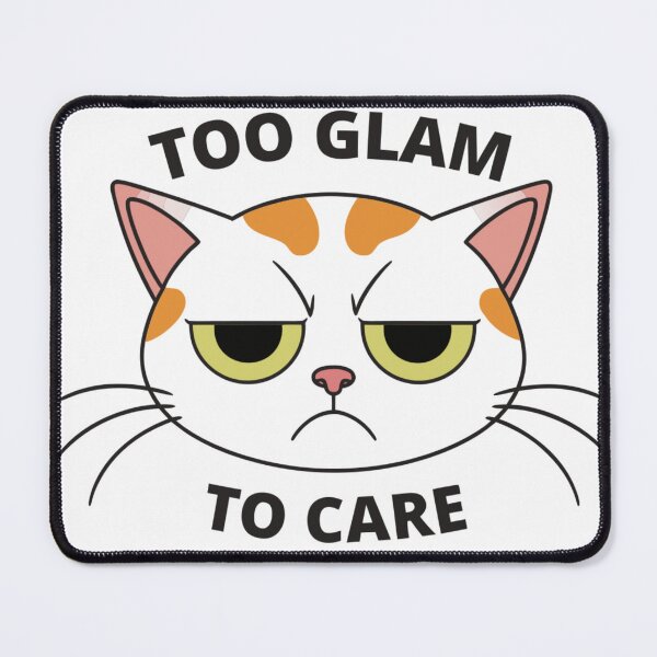 Item preview, Too Glam To Care Cat T-Shirt | Funny Black Cat Graphic Tee | Sassy Cat Lover Gift for Women designed and sold by Charonde.