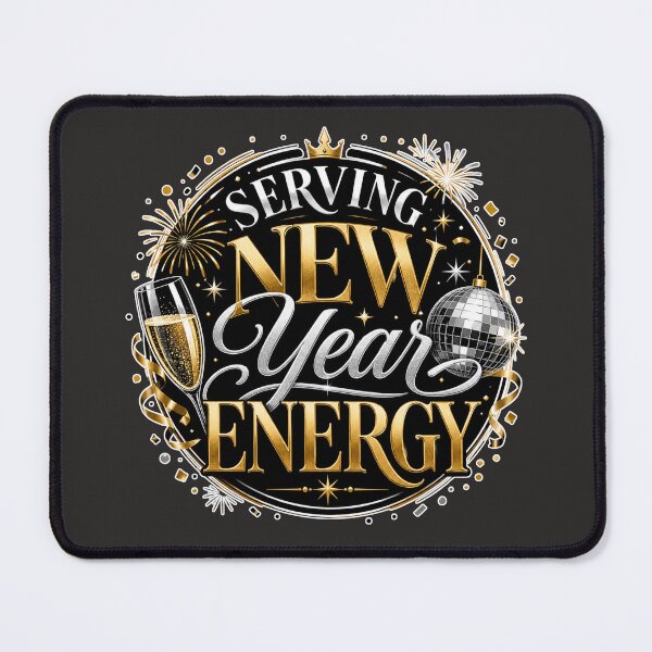 Item preview, Serving New Year Energy – Funny New Year's Eve Celebration Design designed and sold by TheStephanieRome.