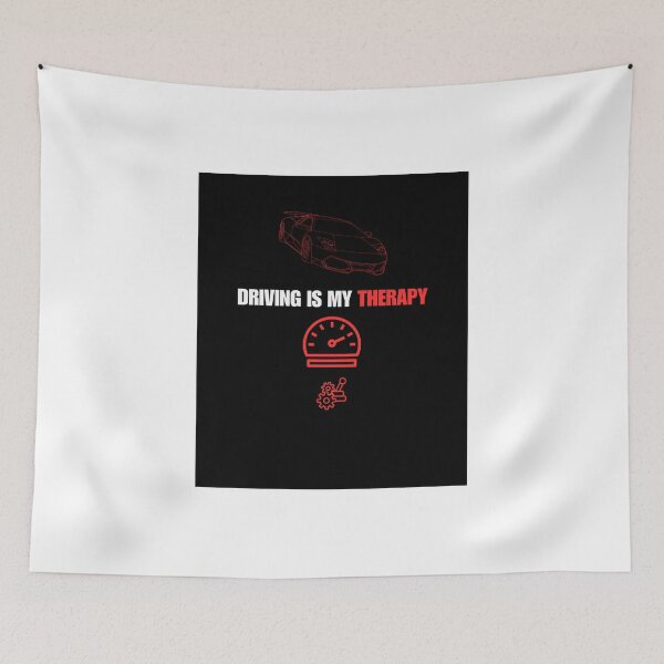 Item preview, Driving Is My Therapy Funny Car Guy Gift | Automotive Quote designed and sold by eihabo.