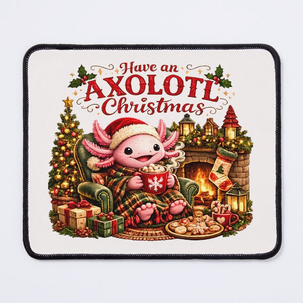 Item preview, Have an AXOLOTL Christmas Cute Festive Amphibian designed and sold by Genius Geek.