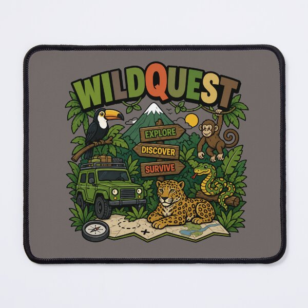 Item preview, WildQuest – Explore Discover Survive Adventure T-Shirt designed and sold by Aimetoi.