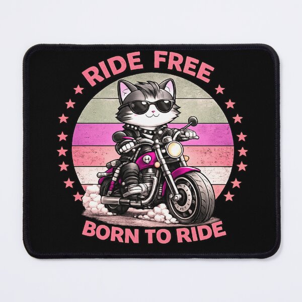 Item preview, Vintage Biker Cat Design designed and sold by StyleBloomes.