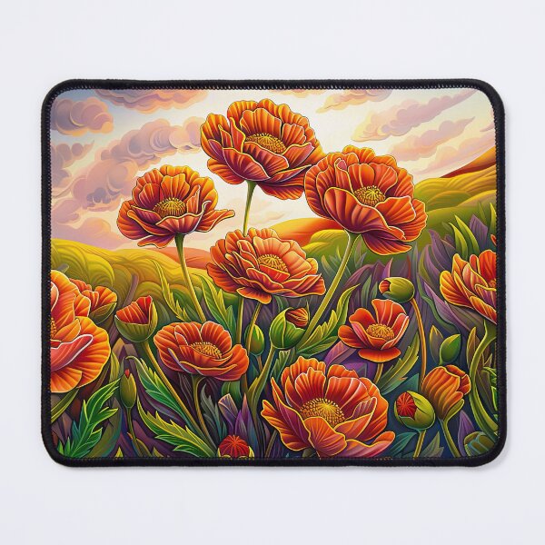 Item preview, Iceland poppies in full bloom designed and sold by FoldedRainbow.