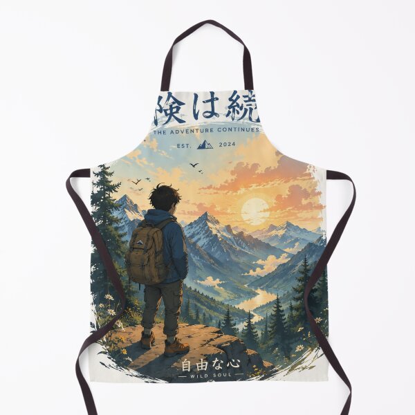 Item preview, Mountain Sunrise Adventure Landscape Illustration designed and sold by CartRex.