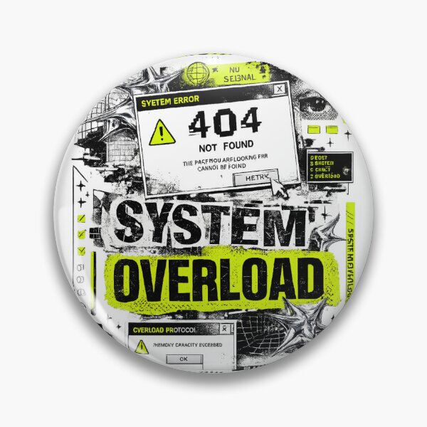 Item preview, Cyber Error Glitch Y2K T-Shirt Brutalist Graphic Design designed and sold by zdzdesigner.