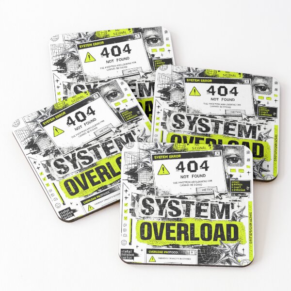 Item preview, Cyber Error Glitch Y2K T-Shirt Brutalist Graphic Design designed and sold by zdzdesigner.