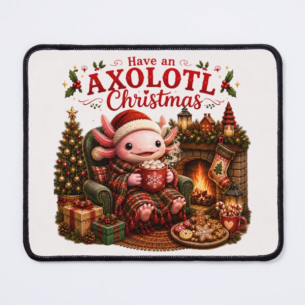 Item preview, Have an AXOLOTL Christmas Cute Festive Amphibian designed and sold by Genius Geek.