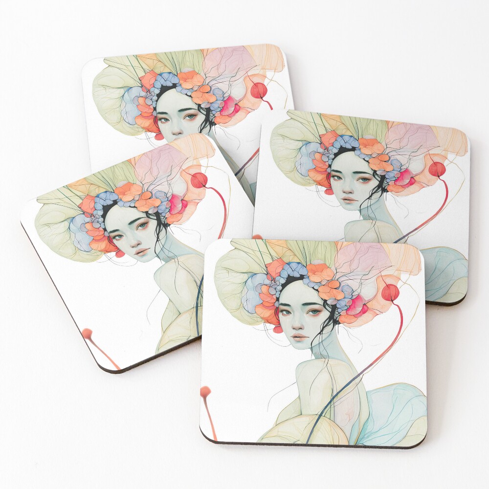 Item preview, Coasters (Set of 4) designed and sold by ColorMeZen.