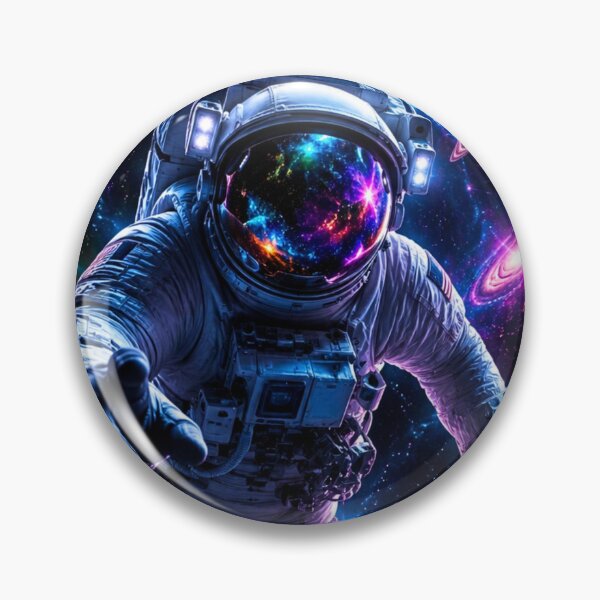 Item preview, Cosmic Astronaut Reaching Through the Galaxy designed and sold by Gold&pixels.