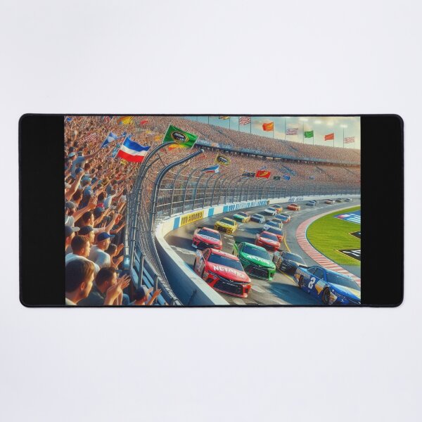 Aperçu de l'œuvre Courses de voitures de stock-car Nascar créée et vendue par JALNERVION SHOP.