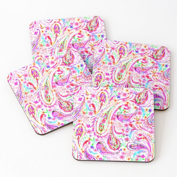 Item preview, Paisley ornament in purple and red designed and sold by bokasin.
