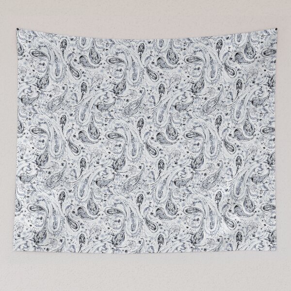 Item preview, Paisley ornament in gray designed and sold by bokasin.
