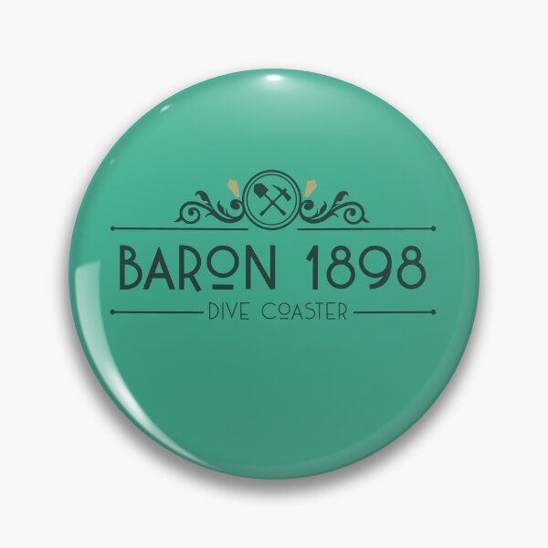 Item preview, Baron 1898 Coaster - Dive Coaster Logo (Theme Park Fan Art) designed and sold by FoolishDreamers.